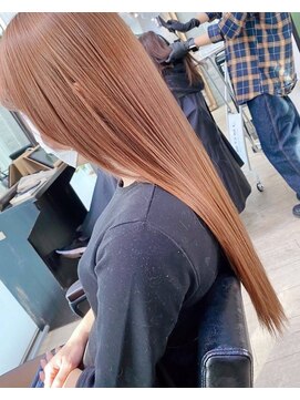 エヌプラス(N+) 黒髪グラデヘアーオリーブグレー小顔に見せるヘアココアベージュ