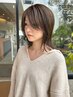 〈人気No,2〉カット＋透明感カラー＋超音波プラセンタTR　￥18370→￥16500