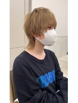 サンド 鹿児島中央(sand)&nbsp;黒髪/グレーベージュ/レイヤーロング/前髪パーマ[鹿児島駅]