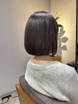 ワ ヘアー(wa-hair)&nbsp;大人可愛い丸みショートボブ/縮毛矯正髪質改善/ヘルシースタイル