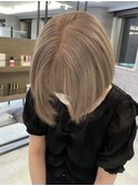 ショートヘアハイトーンオレンジベージュブルーシルバーアッシュ