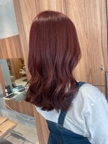 ガリカ 博多(Gallica)&nbsp;【長まなみ】デザインカラーで叶うツヤっと美髪なレッドピンク