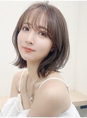 TOPボブ　レイヤーボブ　ウルフ　韓国　小顔　面長　丸顔　田代