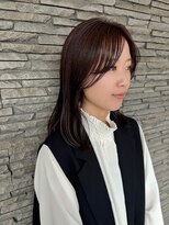 ハイバレーヘアーメゾン(HIGH VALLEY HAIRMAISON) ミディアムボブフェイスレイヤー顔周りカット岡山南中央町