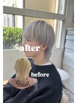 ヘアー アレス(hair ales)&nbsp;ハイトーン エフェクトブリーチ プラチナシルバー