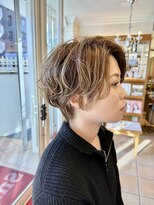 スニップ(Snip) 30代40代大人可愛いショートパーマショートレイヤーハイライト