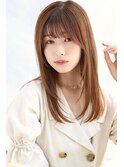 30代40代大人の小顔魅せレイヤーストレート