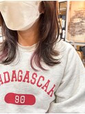 インナーピンクバイオレット×レイヤースタイル