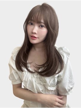 ユーフォリア 新宿店(Euphoria) 大人美人艶カラーベージュ小顔カット透明感レイヤーロング