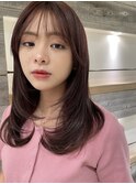 艶髪ピンクブラウン ワンカールレイヤー【肥田亜沙美】