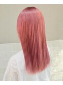 #ダブルカラー#ブリーチ#ピンクカラー#イルミナカラー