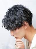 心斎橋ツイストパーマメンズマッシュスパイラルパーマウルフ●
