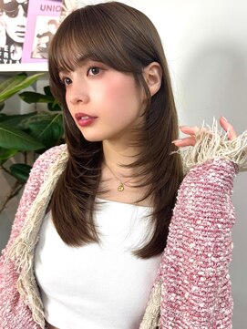 イヴォーク トーキョー(EVOKE TOKYO) ミディアムレイヤー髪質改善似合わせカット顔まわり