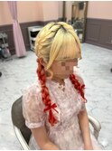 編みおろしツイン