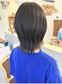 黒髪レイヤーボブウルフ世田谷梅ヶ丘美容室