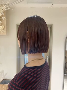 クーナバイトマト 横浜(Cuna by TOMTO) 【KANO】ボブ  ぷつっとボブ  ピンクブラウン