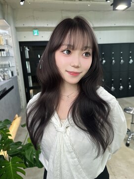 シェノン 表参道(CHAINON) ラベンダーグレージュ/韓国レイヤーカット/透明感カラー