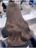 クラゲヘアー/小顔に見せるヘア/ココアベージュ/栄