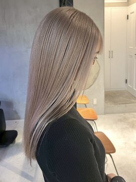 エリマ 調布(elima) 調布ダブルカラーレイヤーボブウルフショートヘアベージュカラー