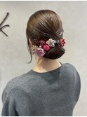 タイトシニヨン/タイトアレンジ/平塚ヘアアレンジ