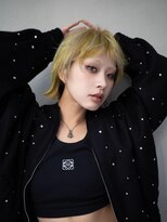 ギークス(GEEKS) 【GEEKS渋谷】レイヤーボブ/デザインカラー/ハイトーン/前髪あり