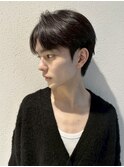 刈り上げセンターパートリバースセンターパートニュアンスパーマ