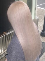 ネハス 名古屋栄店(nehus.)&nbsp;ミルクティー/ブリーチカラー/ウルフカット/レイヤーカット