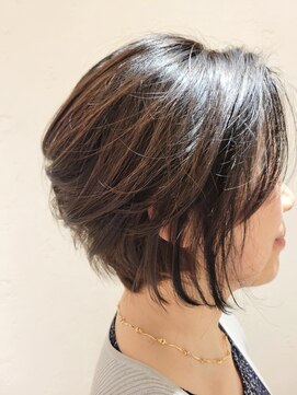 松本平太郎美容室 吉祥寺パートファイブ(PART5) 40代50代60代×前下がりグラデーションボブ×イノアカラー