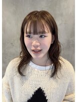 ヘルベチカ・ヘア(Helvetica hair)&nbsp;レイヤーパーマ/ゆるパーマ/ミディアムパーマ/グレージュ