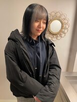 チャプター 問屋町(chapter)&nbsp;髪質改善アンブレラカラーミルクティーベージュ韓国外はねボブ