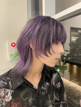 ワイツー 府中(YY) 流行りのウルフカット×デザインカラー