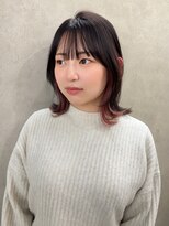 ジーナ 近鉄奈良(Zina)&nbsp;ミディアムレイヤー/くびれヘア/近鉄奈良/ピンク/髪質改善/学割