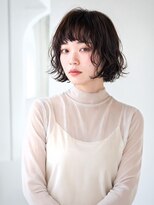 ルービック なかもず(Rubik's)&nbsp;ふんわりパーマの大人可愛いショートボブ