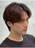 調布メンズパーマフェザーパーマシャドウパーマセンターパート