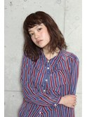 &ヘアー/ゆるふわミディアムボブ