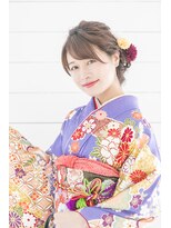 ロージーバイフーガヘアー 元住吉店(Rosy by FUGAhair) 着物ヘア♪ロープ編みふわふわアップスタイル☆20代30代40代50代