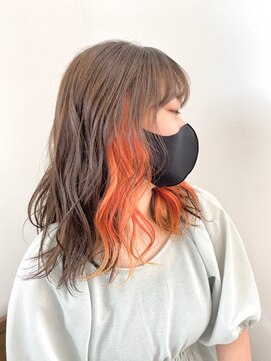 ノチ(Noci) 【Noci】２０代に人気！！イヤリングカラー♪オレンジ