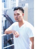 刈り上げ七三ビジネススタイル
