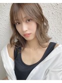 《kaito》艶感たっぷり♪ラテベージュ_フリンジウェーブ