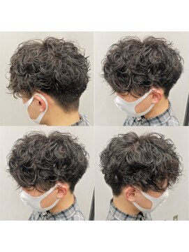 スナッグルサロン(SNUGGLE SALON) ツイストスパイラルパーマ/ツーブロックショート/黒髪マッシュ