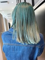 アルバム 銀座(ALBUM GINZA)&nbsp;ミントグリーン_カーキグレージュマッシュショート_ba350961