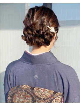 フィオーレ ヘアデザイン(FIORE hair design) 訪問着　結婚式　シニヨン　お呼ばれ