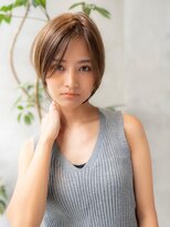 ドットハリス(.Hallis)&nbsp;ヌーディカラー/小顔ヘア/大人ボブ／丸みショート