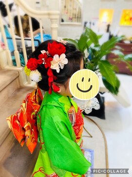 美容室 ティンカーベル 七五三