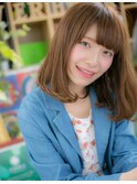ベビーバング暖色系カラーくせ毛風ストカールc5大宮20代30代40代