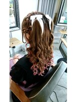 リエラ 新宿(RIERA)&nbsp;編みカチュりぼんハーフツイン