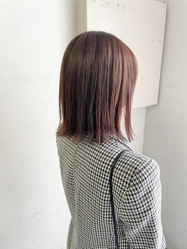 キャンバス バイ ネオリーブ 横浜西口(Canvas by neo.) ブラウンベージュ　ブランジュ　切りっぱなしボブ　外はねボブ