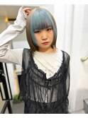 【GUEST】ダブルカラーにバングカラー