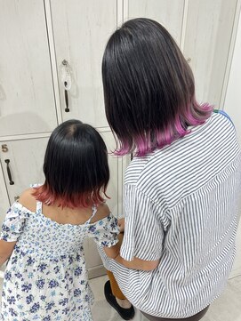 ネイロ 錦糸町(NeiRo) マチルダボブピンクベージュインナーグレージュウルフ