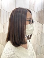 ビューティドレッセヤマノ 池袋パルコ(Beauty Dresse YAMANO)&nbsp;【ハイライト】ミディアムボブ/長めボブ